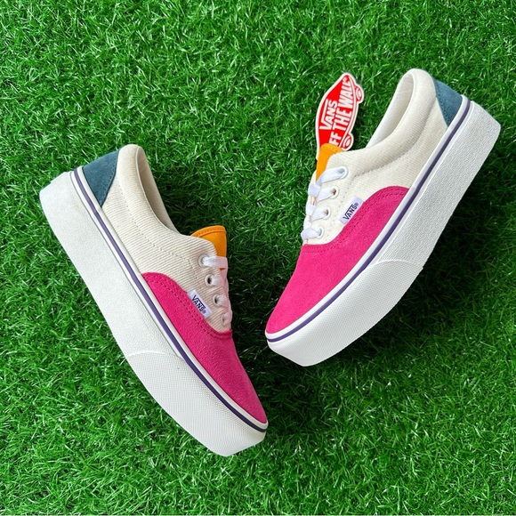 🍀New Vans Era Platform Mini Cord Multi - Picture 4 of 8